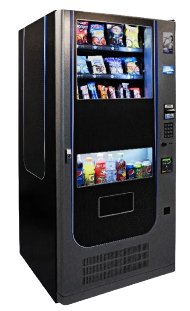 Seaga Quick Break Combo vending machine – angled view